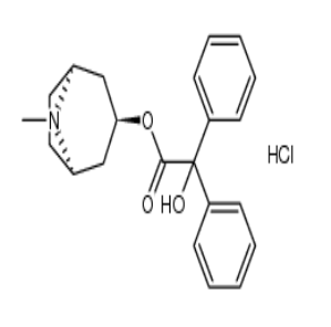 二苯乙醇酸莨菪酯盐酸盐，cas1674-94-8