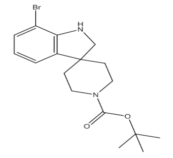 7-溴螺[吲哚啉-3,4-哌啶]-1-羧酸叔丁酯，tert-Butyl 7-bromospiro[indoline-3,4&#039;-piperidine]-1&#039;-carboxylate，cas1128133-41-4