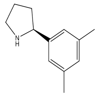 (S)-2-(3,5-二甲基苯基)吡咯烷，cas1213334-10-1