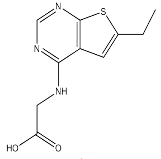 N-(6-乙基噻吩并[2,3-D]嘧啶-4-基)甘氨酸，cas313534-29-1