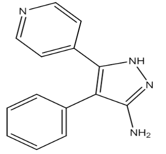 4-苯基-5-(吡啶-4-基)-1H-吡唑-3-胺，cas148611-84-1