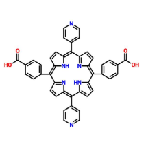 4,4&#039;-(10,20-二-4-吡啶基-21H,23H-卟吩-5,15-二基)双苯甲酸，cas1628065-30-4