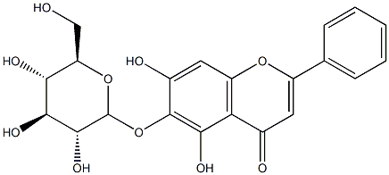 黄芩素 6-O-葡萄糖苷,CAS:28279-72-3