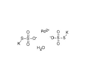 Palladium(II) potassium thiosulfate monohydrate 97% cas：312624-02-5