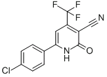 3-Pyridinecarbonitrile,6-(4-chlorophenyl)-1,2-dihydro-2-oxo-4-(trifluoromethyl)-,cas:147381-62-2