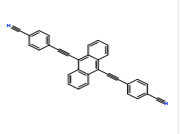 4,​4&#039;-​(9,​10-​Anthracenediyldi-​2,​1-​ethynediyl)​bis[benzonitrile]，CAS:136809-42-2