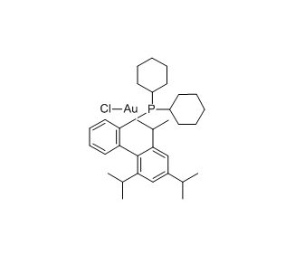 Chloro[2-dicyclohexyl(2′,4′,6′-trisopropylbiphenyl)phosphine]gold(I) cas：854045-94-6
