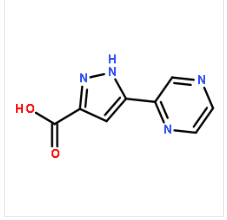 5-吡嗪-2-基-1H-吡唑-3-羧酸，cas1029108-75-5