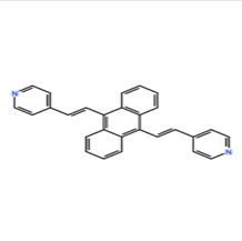 9,10-双((E)-2-(吡啶-4-基)乙烯基)蒽，cas113308-38-6