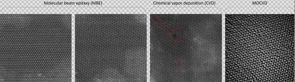 CVD-MBE-MoSe2三角形单晶