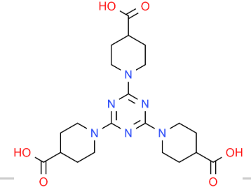 4-​Piperidinecarboxylic acid, 1,​1&#039;,​1&#039;&#039;-​(1,​3,​5-​triazine-​2,​4,​6-​triyl)​tris-，cas1185157-88-3