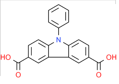 9H-​Carbazole-​3,​6-​dicarboxylic acid, 9-​phenyl-，cas1595292-24-2