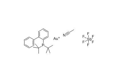 (Acetonitrile)[(2-biphenyl)di-tert-butylphosphine]gold(I) hexafluorotimonate cas：866641-66-9