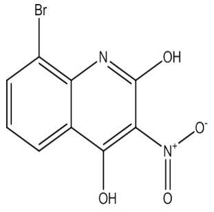 2,4-二羟基-3-硝基-8-溴喹啉，cas54675-49-9