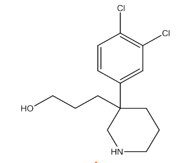 3-(3-(3,4-二氯苯基)哌啶-3-基)-1-丙醇，cas182621-51-8