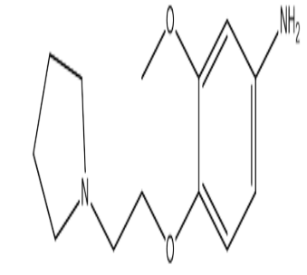 3-甲氧基-4-(2-(吡咯烷-1-基)乙氧基)苯胺，cas394248-90-9