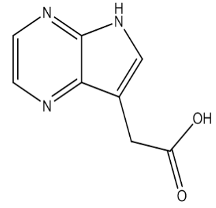 5H-吡咯[2,3-B]吡嗪-7-乙酸，cas 20322-09-2