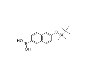 6-叔丁基二甲基硅氧基-2-萘硼酸 cas：179942-45-1
