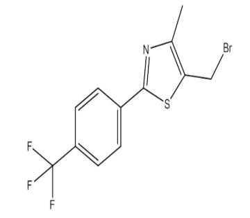 5-(溴甲基)-4-甲基-2-[4-(三氟甲基)苯基]-1,3-噻唑，cas439134-78-8
