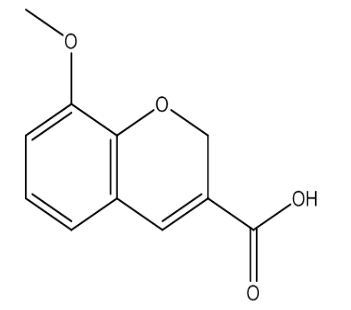 8-甲氧基-2H-苯并吡喃-3-甲酸，cas57543-59-6