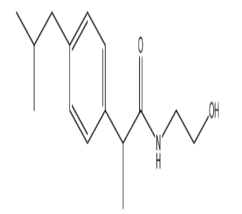 N-(2-羟基乙基)-2-[4-(2-甲基丙基)苯基]丙酰胺，cas83394-44-9
