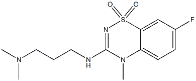 3-((3-(DIMETHYLamino)PROPYL)amino)-7-FLUORO-4-METHYL-4H-BENZO[E][1,2,4]THIADIAZINE 1,1-DIOXIDE,cas:1000574-72-0