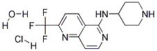 N-PIPERIDIN-4-YL-2-(TRIFLUOROMETHYL)-1,6-NAPHTHYRIDIN-5-amine HYDROCHLORIDE MONOHYDRATE,cas:1452488-43-5