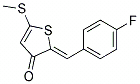 2-(4-Fluorobenzylidene)-5-(methylthio)thiophen-3(2H)-one,cas:1000574-44-6