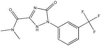 N,N-DIMETHYL-5-OXO-1-(3-(TRIFLUOROMETHYL)PHENYL)-2,5-DIHYDRO-1H-1,2,4-TRIAZOLE-3-CARBOXAMIDE,cas:1000574-18-4