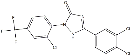 2-(2-CHLORO-4-(TRIFLUOROMETHYL)PHENYL)-5-(3,4-DICHLOROPHENYL)-1H-1,2,4-TRIAZOL-3(2H)-ONE,cas:1000571-97-0