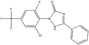2-(2-CHLORO-6-FLUORO-4-(TRIFLUOROMETHYL)PHENYL)-5-PHENYL-1H-1,2,4-TRIAZOL-3(2H)-ONE,cas:1000571-87-8