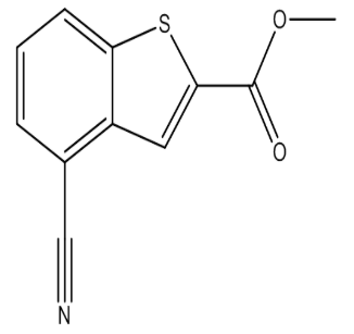 4-氰基苯并[B]噻吩-2-甲酸甲酯，cas861218-72-6