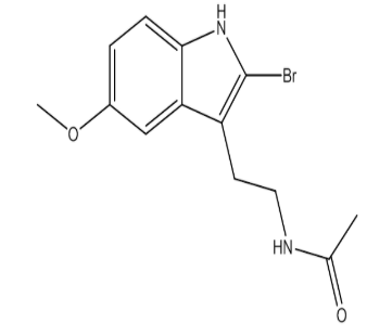 N-(2-(2-Bromo-5-methoxy-1H-indol-3-yl)ethyl)acetamide，cas142959-59-9
