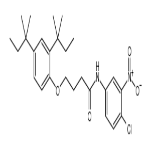 4-(2,4-二特戊基苯氧基)-N-(4-氯-3-硝基苯基)丁酰胺，cas63134-29-2
