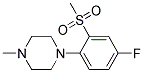 1-[(4-Fluoro-2-methylsulfonyl)phenyl]-4-methylpiperazine,cas:1000339-70-7