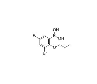 3-溴-5-氟-2-丙氧基苯硼酸 cas：868272-84-8