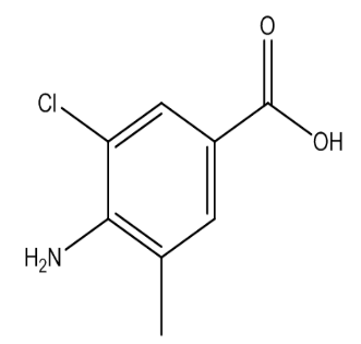 4-Amino-3-chloro-5-methylbenzoic acid，cas 157069-52-8