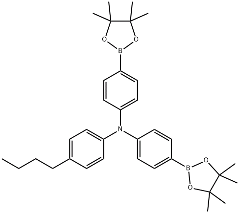 4-丁基-N,N-双(4-(4,4,5,5-四甲基-1,3,2-二氧杂环戊环-2-基)苯基)苯胺,CAS:444289-55-8