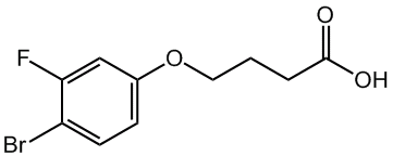 4-(4-溴-3-氟苯氧基)丁酸,cas:1451085-00-9