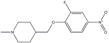 4-[(2-Fluoro-4-nitrophenoxy)methyl]-1-methylpiperidine,cas:1000052-54-9