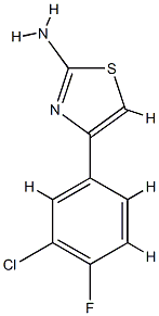 4-(3-chloro-4-fluorophenyl)-1,3-thiazol-2-amine,cas:145029-83-0