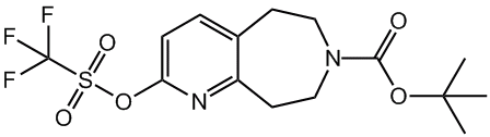 叔-丁基 2-(((三氟甲基)磺酰)氧代)-8,9-二氢-5H-吡啶并[2,3-D]氮杂卓-7(6H)-甲酸基酯,cas:1003589-97-6