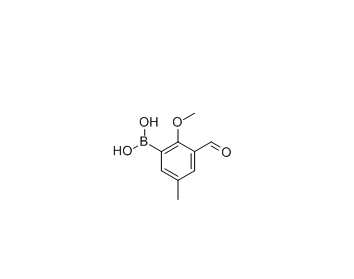 3-甲酰基-2-甲氧基-5-甲基苯基硼酸 cas：480424-55-3