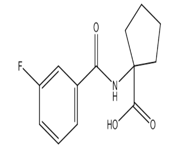 1-(3-Fluorobenzamido)cyclopentecarboxylic acid，cas912771-14-3