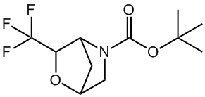 叔-丁基 3-(三氟甲基)-2-氧杂-5-氮杂二环[2.2.1]庚烷-5-甲酸基酯,cas:1263180-94-4