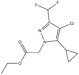 ethyl [4-chloro-5-cyclopropyl-3-(difluoromethyl)-1H-pyrazol-1-yl]acetate,cas:1002033-85-3