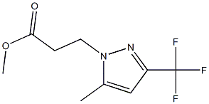 methyl 3-[5-methyl-3-(trifluoromethyl)-1H-pyrazol-1-yl]propoate,cas:1002033-72-8