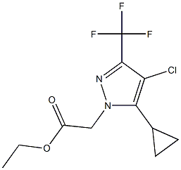 ethyl [4-chloro-5-cyclopropyl-3-(trifluoromethyl)-1H-pyrazol-1-yl]acetate,cas:1002033-65-9