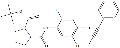 cas:1464137-29-8,(S)-叔丁基2-((4-氯-2-氟-5-((3-苯基丙-2-炔-1-基)氧基)苯基)碳酸酯)吡咯烷-1-羧酸