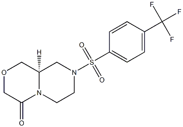 cas:1464137-25-4,(R)-8-((4-(Trifluoromethyl)phenyl)sulfonyl)hexahydropyrazino[2,1-c][1,4]oxazin-4(3H)-one